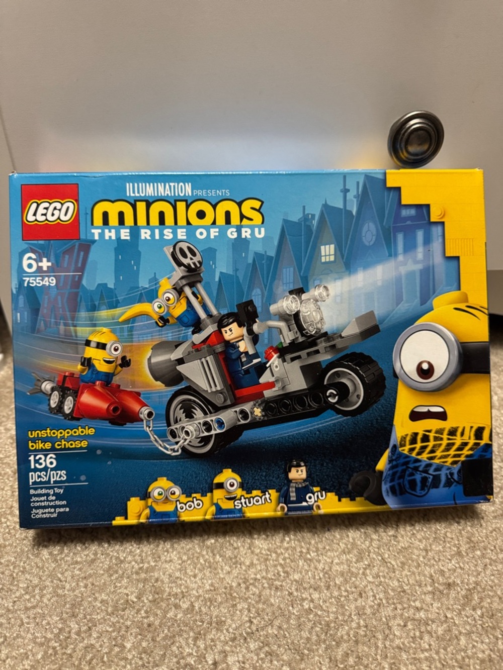 New Lego Minions Unstoppable Bike Chase 75549